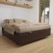 Base Box Baú para Cama Viúva 128x188cm Liz S05 Sintético Marrom - Mpozenato