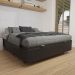 Base Box Baú para Cama Viúva 128x188cm Liz S05 Sintético Preto - Mpozenato