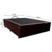 Base Box Baú para Cama Viúva 128x188cm Liz S05 Suede Bordado Marrom - Mpozenato