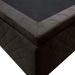 Base Box Baú para Cama Viúva 128x188cm Liz S05 Suede Bordado Marrom - Mpozenato