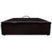 Base Box Baú para Cama Viúva 128x188cm Liz S05 Suede Bordado Marrom - Mpozenato