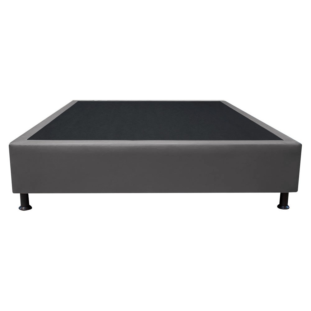 Base Box para Cama Casal 138x188cm Liz S05 Sintético Cinza - Mpozenato