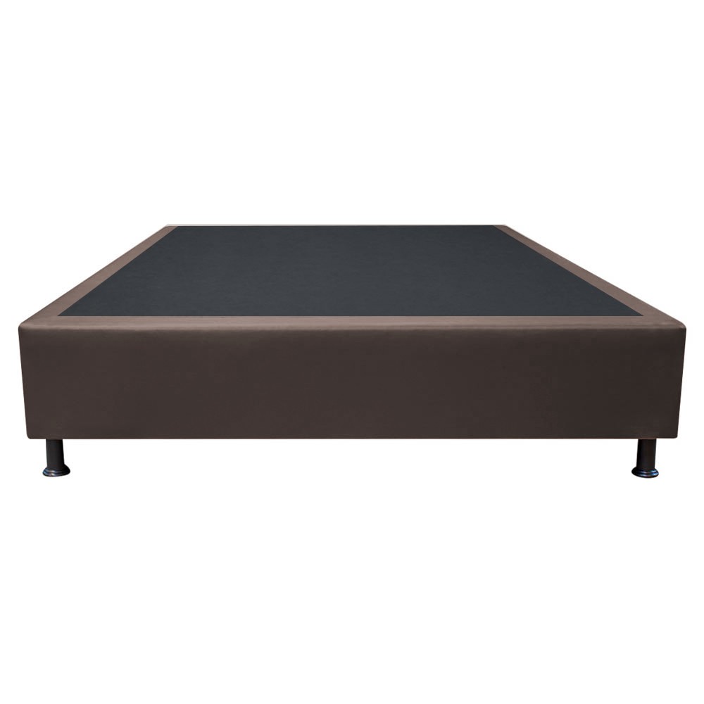 Base Box para Cama Casal 138x188cm Liz S05 Sintético Marrom - Mpozenato