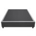 Base Box para Cama Casal 138x188cm Liz S05 Suede Bordado Cinza - Mpozenato