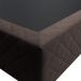 Base Box para Cama Casal 138x188cm Liz S05 Suede Bordado Marrom - Mpozenato