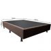 Base Box para Cama Casal 138x188cm Liz S05 Suede Bordado Marrom - Mpozenato