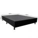 Base Box para Cama Casal 138x188cm Liz S05 Suede Bordado Preto - Mpozenato