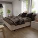 Base Box para Cama Casal King 192x203cm Bipartido Liz S05 Suede Bordado Bege - Mpozenato