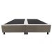 Base Box para Cama Casal King 192x203cm Bipartido Liz S05 Suede Bordado Bege - Mpozenato