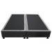 Base Box para Cama Casal King 192x203cm Bipartido Liz S05 Suede Bordado Cinza - Mpozenato