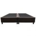 Base Box para Cama Casal King 192x203cm Bipartido Liz S05 Suede Bordado Marrom - Mpozenato