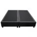 Base Box para Cama Casal King 192x203cm Bipartido Liz S05 Suede Bordado Preto - Mpozenato