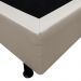 Base Box para Cama Casal Queen 158x198cm Bipartido Liz S05 Sintético Bege - Mpozenato