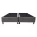 Base Box para Cama Casal Queen 158x198cm Bipartido Liz S05 Sintético Cinza - Mpozenato