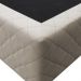 Base Box para Cama Casal Queen 158x198cm Bipartido Liz S05 Suede Bordado Bege - Mpozenato