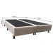 Base Box para Cama Casal Queen 158x198cm Bipartido Liz S05 Suede Bordado Bege - Mpozenato