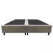 Base Box para Cama Casal Queen 158x198cm Bipartido Liz S05 Suede Bordado Bege - Mpozenato