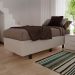 Base Box para Cama Solteiro 88x188cm Liz S05 Sintético Bege - Mpozenato