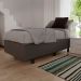 Base Box para Cama Solteiro 88x188cm Liz S05 Sintético Cinza - Mpozenato