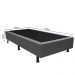 Base Box para Cama Solteiro 88x188cm Liz S05 Sintético Cinza - Mpozenato