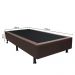 Base Box para Cama Solteiro 88x188cm Liz S05 Sintético Marrom - Mpozenato