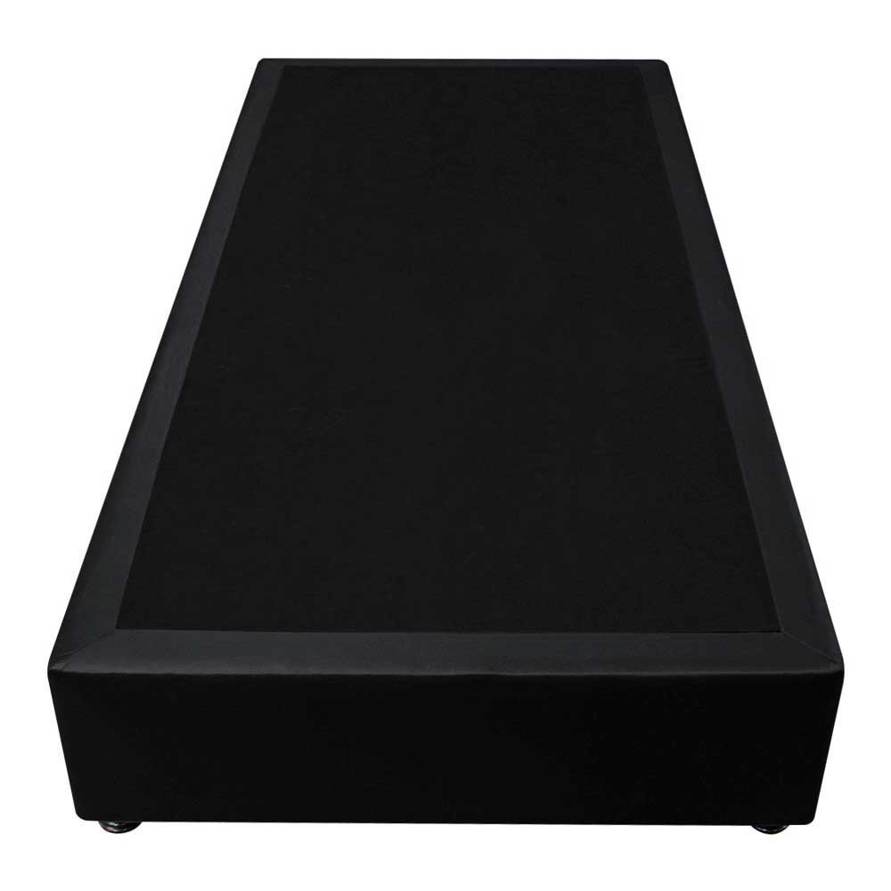 Base Box para Cama Solteiro 88x188cm Liz S05 Sintético Preto - Mpozenato