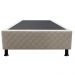 Base Box para Cama Solteiro 88x188cm Liz S05 Suede Bordado Bege - Mpozenato