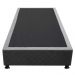 Base Box para Cama Solteiro 88x188cm Liz S05 Suede Bordado Cinza - Mpozenato