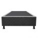 Base Box para Cama Solteiro 88x188cm Liz S05 Suede Bordado Cinza - Mpozenato