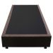 Base Box para Cama Solteiro 88x188cm Liz S05 Suede Bordado Marrom - Mpozenato