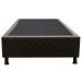 Base Box para Cama Solteiro 88x188cm Liz S05 Suede Bordado Marrom - Mpozenato