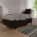 Base Box para Cama Solteiro 88x188cm Liz S05 Suede Bordado Preto - Mpozenato