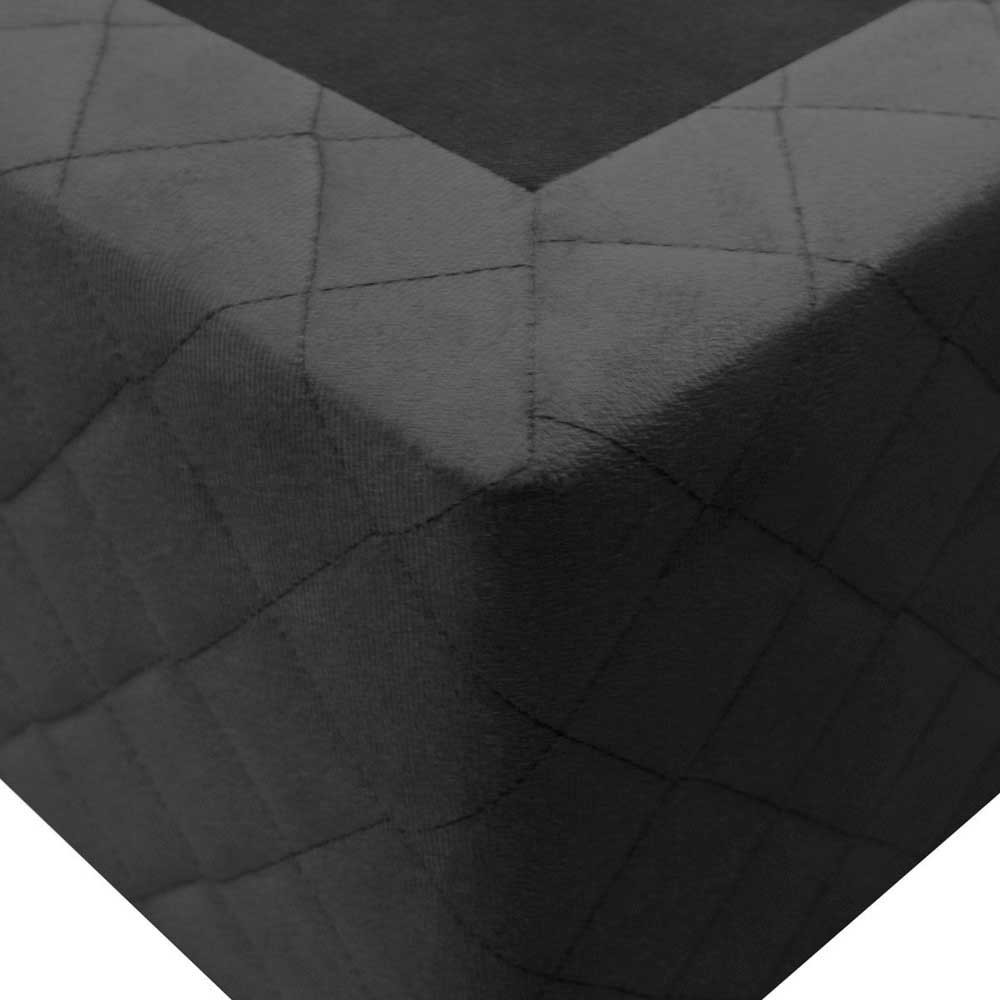 Base Box para Cama Solteiro 88x188cm Liz S05 Suede Bordado Preto - Mpozenato