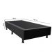 Base Box para Cama Solteiro 88x188cm Liz S05 Suede Bordado Preto - Mpozenato