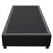 Base Box para Cama Solteiro 88x188cm Liz S05 Suede Bordado Preto - Mpozenato