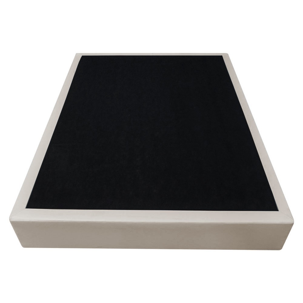 Base Box para Cama Viúva 128x188cm Liz S05 Sintético Bege - Mpozenato