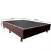 Base Box para Cama Viúva 128x188cm Liz S05 Sintético Marrom - Mpozenato