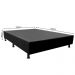 Base Box para Cama Viúva 128x188cm Liz S05 Sintético Preto - Mpozenato