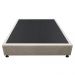 Base Box para Cama Viúva 128x188cm Liz S05 Suede Bordado Bege - Mpozenato