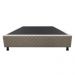 Base Box para Cama Viúva 128x188cm Liz S05 Suede Bordado Bege - Mpozenato