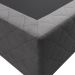 Base Box para Cama Viúva 128x188cm Liz S05 Suede Bordado Cinza - Mpozenato