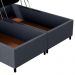 Base Cama Box Baú Casal Queen 158cm Hit Z04 Suede Cinza - Mpozenato