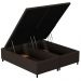 Base Cama Box Baú Casal Queen 158cm Hit Z04 Suede Marrom - Mpozenato