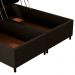 Base Cama Box Baú Casal Queen 158cm Hit Z04 Suede Marrom - Mpozenato