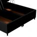 Base Cama Box Baú Casal Queen 158cm Hit Z04 Suede Preto - Mpozenato