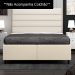 Base Cama Box Casal Queen 158cm Bipartido Hit Z04 Sintético Bege- Mpozenato
