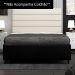 Base Cama Box Casal Queen 158cm Bipartido Hit Z04 Sintético Preto - Mpozenato