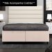 Base Cama Box Casal Queen 158cm Bipartido Hit Z04 Suede Bege - Mpozenato