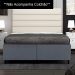 Base Cama Box Casal Queen 158cm Bipartido Hit Z04 Suede Cinza - Mpozenato
