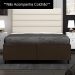 Base Cama Box Casal Queen 158cm Bipartido Hit Z04 Suede Marrom - Mpozenato